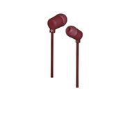 Meliconi Mysound - Speak Fluo Dark Red Type-C Cuffie Auricolari In-Ear rosso bordeaux - Materiale Soft Touch, Cavo Piatto Anti-Groviglio, Resistenti al Sudore, ottime per Musica, Chiamate e Sport