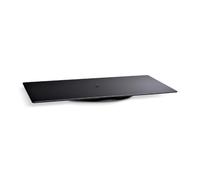 Meliconi Rotobase Elite M, Supporto Monitor e TV Girevole, Base Ruotabile a 360°, Portata 70 Kg, Vetro Temperato, Made in Italy, Nero