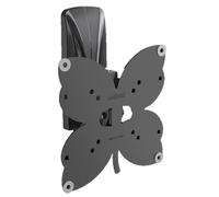 Meliconi SlimStyle Plus 200 ST, Supporto Ultra Sottile da Parete per TV a Schermo Piatto fino a 25, orientabile orizzontalmente e verticalmente, con gommini protettivi, VESA 100X100, 200X200, nero