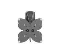 Meliconi SlimStyle Plus 200 ST, Supporto Ultra Sottile da Parete per TV a Schermo Piatto fino a 25, orientabile orizzontalmente e verticalmente, con gommini protettivi, VESA 100X100, 200X200, nero