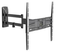 Meliconi SlimStyle Plus 400 SDR, Supporto con Doppio Braccio da Parete per Tv a Schermo Piatto da 40 a 82