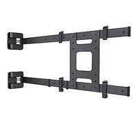 Meliconi SPACE SYSTEM THE SHAPE, Supporto TV Parete a Bandiera, Staffa per TV di Design da 55" a 82", Rotazione 90°, Attacco VESA 200-300-400-600, Portata 70 Kg, Made in Italy, Nero