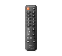 MELICONI SPEEDY 2+, telecomando universale 2 in 1 semplificato. Tasti grandi. Comanda le funzioni di base TV e Decoder