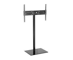Meliconi STAND 600 FLOOR | Supporto TV da terra con resistente colonna in alluminio, per orientare la TV sia in orizzontale che in verticale, da 50" a 82" pollici, VESA 200-300-400-600 Made in Italy