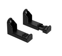 Meliconi Supporto Soundbar WALL, da Parete, Universale, Adatto anche a Cartongesso, Passacavo, 10 Kg, Made in Italy, Fischer Inclusi, Antivibrazione, Nero