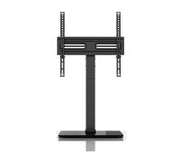 Meliconi Table400 Supporto TV da Tavolo Universale per Schermi 32"-60", VESA 200-300-400, Carico Fino a 30 kg, Base in Vetro Temperato, Nero
