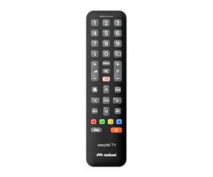 Meliconi | Telecomando universale per tv Easytel TV NEW - comanda anche le funzioni di base delle Smart TV.