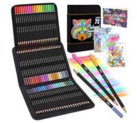 Melifluo Set di 72 Matite Colorate, Set Matite da Disegno con Borsa Nera Con Cerniera Portatile per Adulti e Artisti che Fanno Schizzi, Ombreggiature