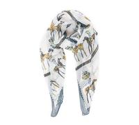 MELIFLUOS DESIGNED IN SPAIN Sciarpe Foulard Sciarpa Donna Sciarpe Stampate Design Spagnolo 100% Viscosa (SS24)