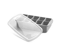 melii Vassoio in silicone per alimenti per bambini con coperchio, versatile vassoio per porzioni da 10 tazze da 56,7 g per congelare latte materno, alimenti per bambini fatti in casa, salse, frullati