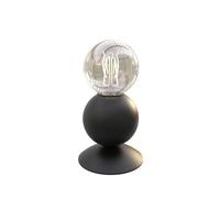 MELINA-L N Lampada da tavolo 1 luce sfera in metallo nero opaco lampadina E27 Inclusa