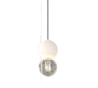 MELINA-S1 B Sospensione 1 luce con sfera bianco opaco e lampadina E27 inclusa senza base