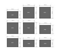 Melina24 Piastra di protezione per camino in acciaio, in metallo antracite verniciato a polvere (E1, 750 x 900 mm)