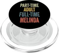 MELINDA Personalized Retro Girls Part-Time MELINDA Name PopSockets PopGrip per MagSafe
