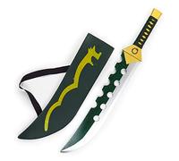 Meliodas Lost Bane Spada di Legno, Seven Deadly Sins Cos Oggetti di Scena per Anime, Lama di Legno, Armi con Fodero in Pelle, Katana da 73 cm per Mascherata, Amanti degli Anime