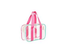 Melissa Borsa Portatutto Trasparente - Beauty Case Grande in PVC Impermeabile - Organizer Make-up e Accessori - Trousse da Viaggio per Cosmetici, Unghie, Toilette (20x11x8 cm)