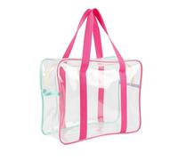 Melissa Borsa Portatutto Trasparente - Beauty Case Grande in PVC Impermeabile - Organizer Make-up e Accessori - Trousse da Viaggio per Cosmetici, Unghie, Toilette (35,5x25x13 cm)