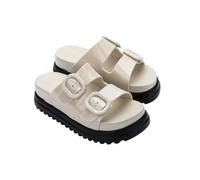 melissa Cozy Platform Ad, Sandali Donna, Nero, Beige, 40 EU