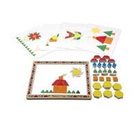 Melissa & Doug 13590 - Kit in Legno di Blocchi Magnetici con Motivi