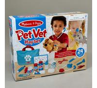 Melissa E Doug 24PC Examin Veterinario Animale Domestico Set