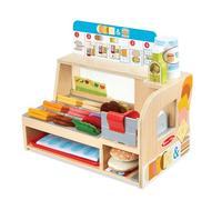 Melissa & Doug Paninoteca in Legno,Crea il tuo Panino, 56 Pezzi, Gioco Educativo in Legno, Gioco di Ruolo, Montessori, Gioco creativo, Cibo in legno,Regalo per Bambini e Bambine di 3 4 5 6 7 anni