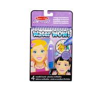 Melissa & Doug Water Wow Magic Water Book | Libro Magico da Colorare con la Penna Magica a Tema Trucco e Manicure | Album da Colorare con Pennarelli ad Acqua | Giochi per Bambini dai 3 ai 7 anni