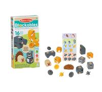 Melissa & Doug Blockables Amici del Bosco - Set di Costruzioni in Legno con Blocchi Collegabili (16 Pezzi), Gioco Creativo e Educativo, Regalo per Bambini e Bambine, 2+ Anni - Certificati FSC
