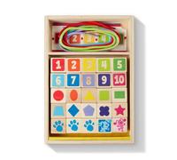 Melissa & Doug Blue's Clues & You! - Lacci e Perline in Legno - 25 Perline, 4 Lacci, Giochi in Legno, Giocattoli per lo Sviluppo, Giocattolo Montessori, 3+, Regalo per Ragazzo o Ragazza