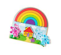 Melissa & Doug Blue's Clues & You, Puzzle Arcobaleno da Impilare, 9 Pezzi, Gioco Montessori, Gioco Legno, Multicolore, Gioco Educativo, Regalo Bambini e Bambine