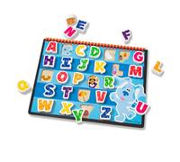 Melissa & Doug Blue's Clues & You, Puzzle Lettere Alfabeto, 26 Pezzi, Gioco Montessori, Gioco Legno, Multicolore, Gioco Educativo, Regalo Bambini e Bambine