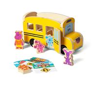 Melissa & Doug | Blues Clues & You! |Scuolabus a Molla in Legno (9 Pezzi)| Regalo ottimo per Bambine e Bambini