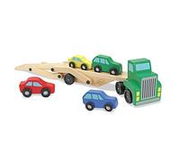 Melissa & Doug Camion Trasporto Auto in Legno, Bisarca, Giocattoli di Ruolo, Set da Gioco, Montessori, Regalo Bambini Bambine di 3 4 5 6 7 Anni