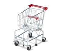 Melissa & Doug Carrello della Spesa Giocattolo - Robusto Telaio in Metallo, Set da Gioco e Cucine, Bambini e Bambine, 3+ Anni