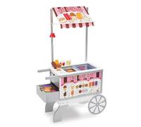Melissa & Doug Carretto in Legno Snack e Dolciumi, Set da Gioco e Cucina da Gioco per Bambini, 40 Pezzi, 3+, Gioco Montessori, Regalo per Bambini e Bambine