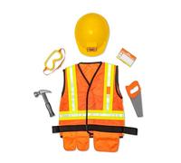 Melissa & Doug 4837 Set di Costumi da Gioco di Ruolo da Operaio Edile