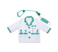 Melissa & Doug Costume da Medico Dottore, Costumi per Bambino o Bambina di Halloween o Carnevale, Gioco di finzione e di Ruolo, 3-6 Anni