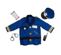 Melissa & Doug Costume da Poliziotto, Costumi per Bambino o Bambina di Halloween o Carnevale, Gioco di finzione e di ruolo, 3+ Anni