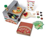 Melissa & Doug Forno della Pizza in Legno con Cibo Accessori