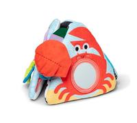 Melissa & Doug Giocattolo per Bebè Triangolo Pancia in Giù Oceano, Giocattolo Sensoriale Morbido con Diversi Materiali, Specchio, Gioco da Pavimento per Neonati Fino ai 6 Mesi