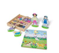 Melissa & Doug Gioco Calamite Bambole Da Vestire, Giochi Magnetici Per Bambini 3 Anni Su, Bambole Di Legno Crea La Moda, Bambole Con Vestiti Da Cambiare, Gioco Con Calamite Bambini, Multicolore