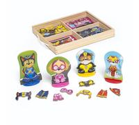 Melissa & Doug, Gioco Magnetico In Legno Paw Patrol, Chase, Marshall, Skye E Rubble, Gioco Educativo Multicolore, Regalo Bambini E Bambine, Contenitore In Legno Con Coperchio Scorrevole