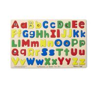 Melissa & Doug Holzpuzzle mit Gro - und Kleinbuchstaben des Alphabets, 52 Teile