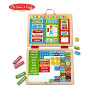 Melissa & Doug - Il Mio Primo Calendario | Tavola Bianca Cancellabile e Magnetica | 80 Pezzi |Gioco Educativo | Sviluppo Attivita' Cognitive | 4+ | Regalo Bambini Bambine