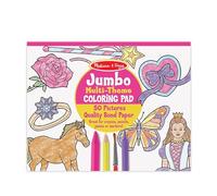 Melissa & Doug Jumbo 50 Libro da Colorare Multi-Tematico Gigante - Certificati FSC