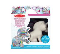 Melissa & Doug Kit fai da te “Facile Decoupage” unicorno in cartapesta con adesivi