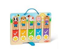 Melissa & Doug La Tabella delle Mie Attività Quotidiane per il Giorno e la Notte in Legno per Bambini e Bambine dai 3 Anni in su