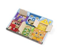 Melissa & Doug Pannello Sensoriale Bambini Giochi Da Tavolo 3 Anni In Su La Mia Casa Montessori In Legno