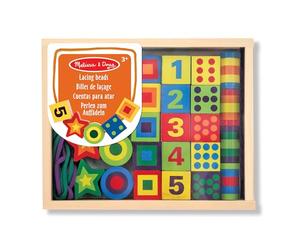 Melissa & Doug Lacing Beads, Developmental Toy, Lacing, Problem Solving, 3+, Gift for Boy or Girl