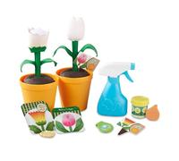 Melissa & Doug- Let’s Explore Set da Gioco Giardinaggio con Fiori Che Cambiano Colore (16 Pezzi), Bianco, OSFA, 30828