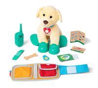 Melissa & Doug Let's Explore - Cane da guardia in peluche con attrezzatura di ricerca e salvataggio, Peluche, Giocattolo che si abbraccia, Giocattoli di ruolo, 3+, Regalo per ragazzo o ragazza